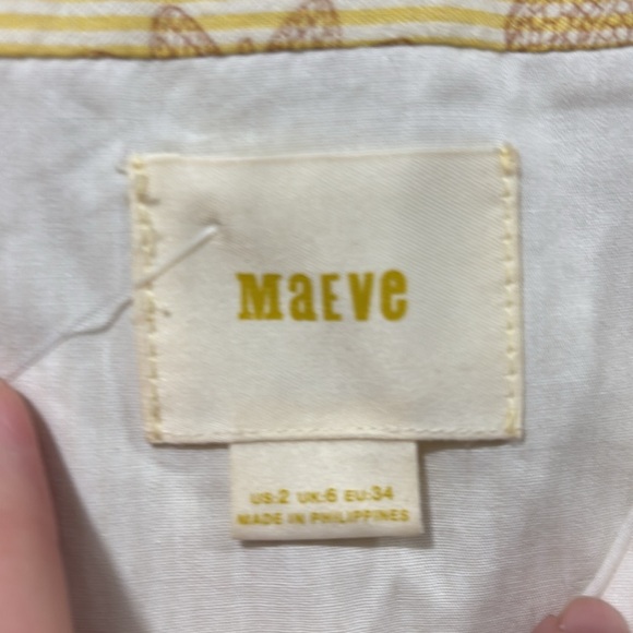 Anthropologie Maeve Cafe yellow midi dress size 2 - Picture 8 of 11